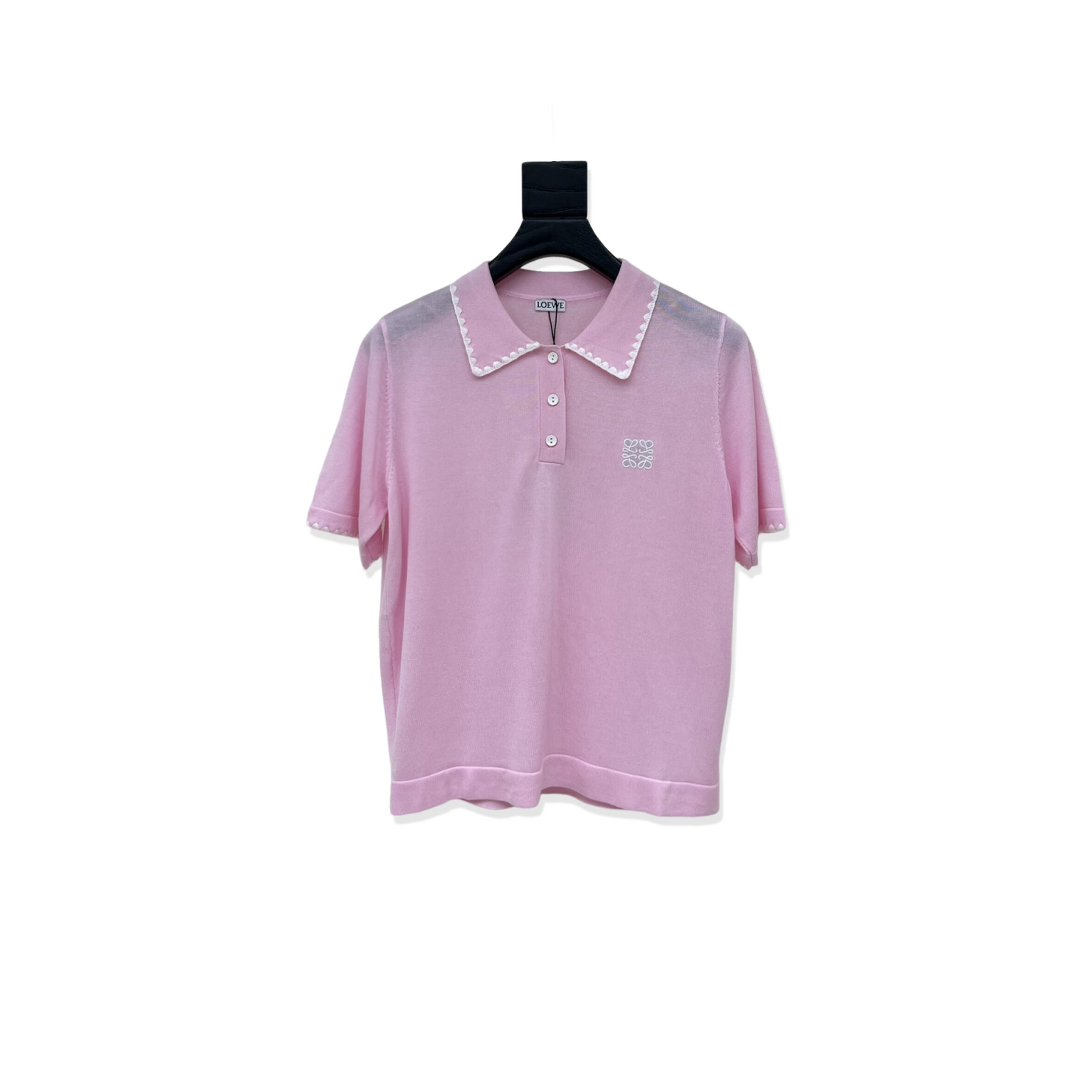 LOEW EMBROIDERED KNIT SHORT SLEEVE